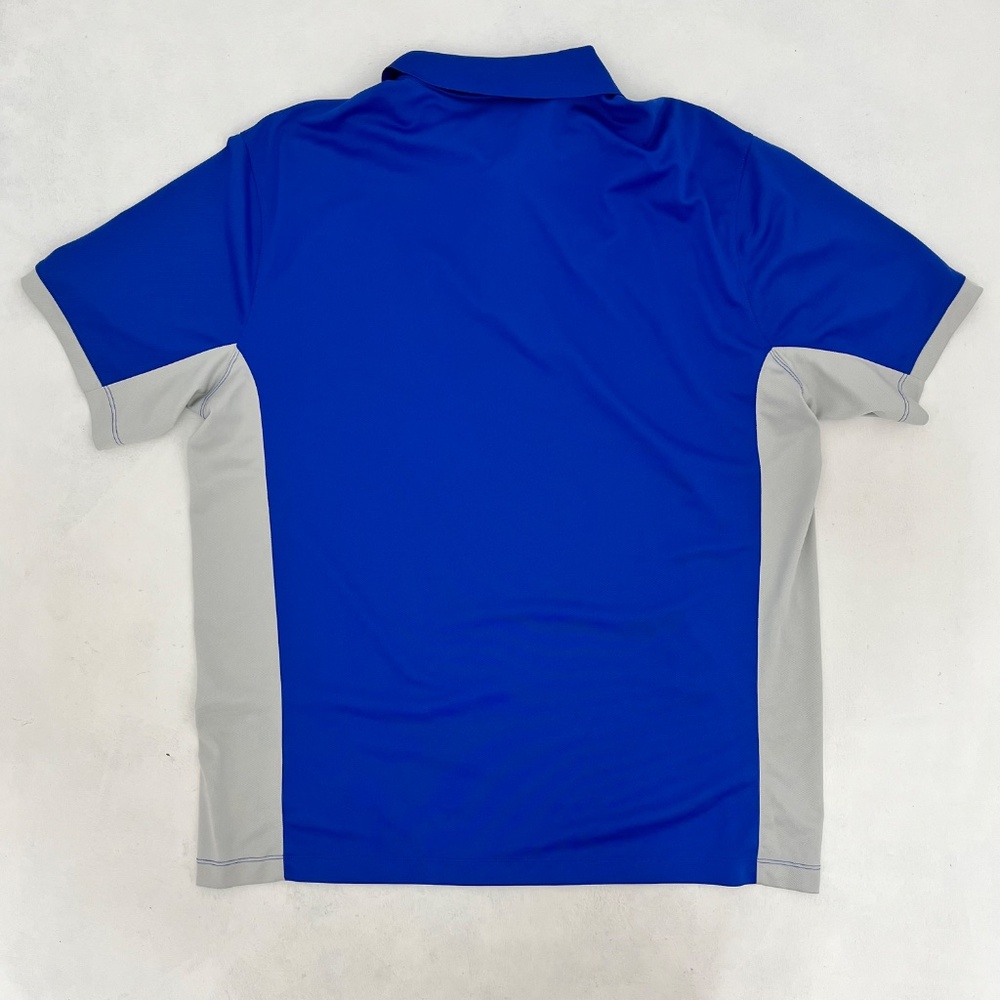 Nike Dri-Fit Mens Sz XL Polo Shirt Blue White NCAA Kentucky Wildcats Basketball - Picture 5 of 7